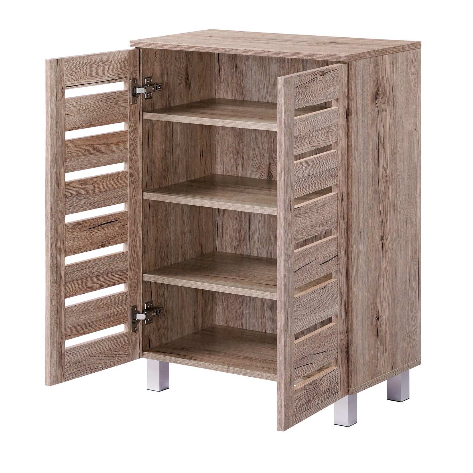 Euston Modern 2 Door Shoe Storage Cabinet - Swish Furniture