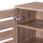 Euston Modern 2 Door Shoe Storage Cabinet - Swish Furniture