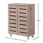 Euston Modern 2 Door Shoe Storage Cabinet - Swish Furniture