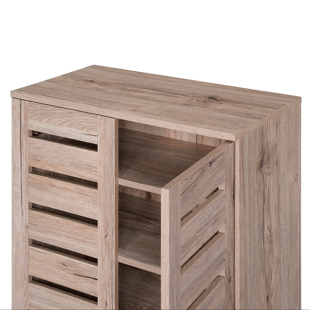 Euston Modern 2 Door Shoe Storage Cabinet - Swish Furniture