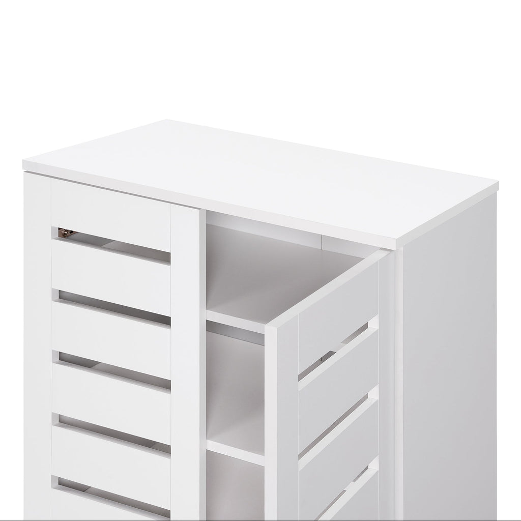 Euston Modern 2 Door Shoe Storage Cabinet - Swish Furniture
