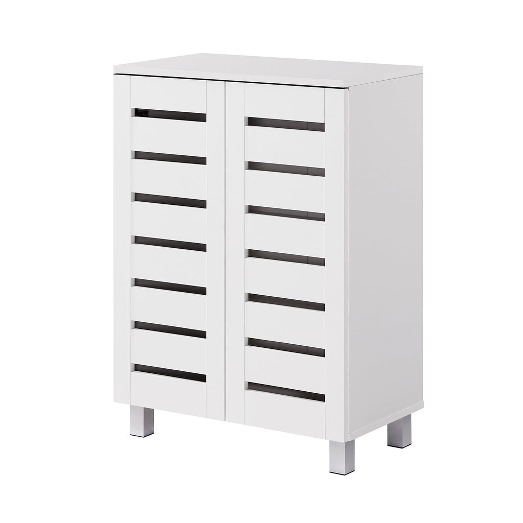 Euston Modern 2 Door Shoe Storage Cabinet - Swish Furniture