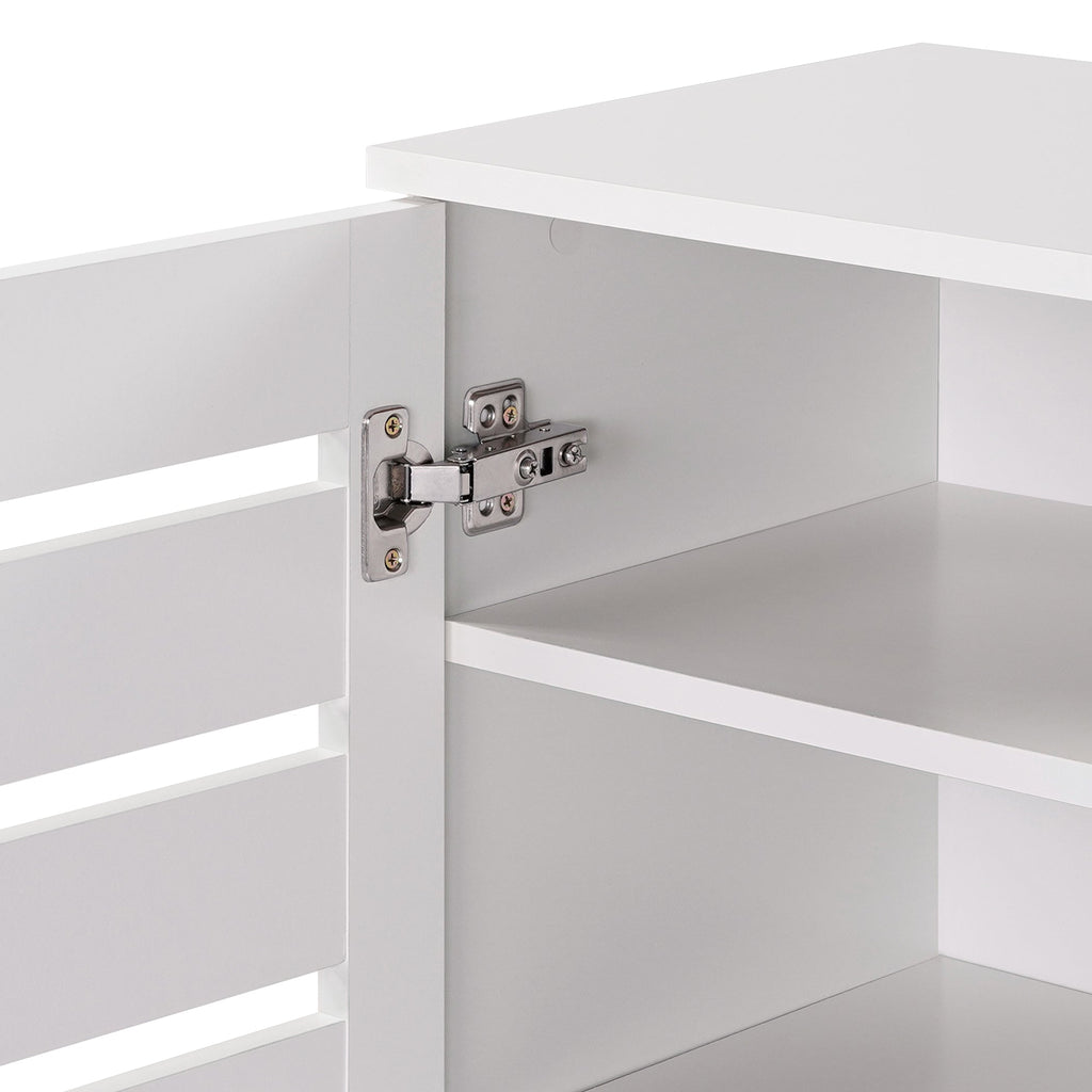Euston Modern 2 Door Shoe Storage Cabinet - Swish Furniture