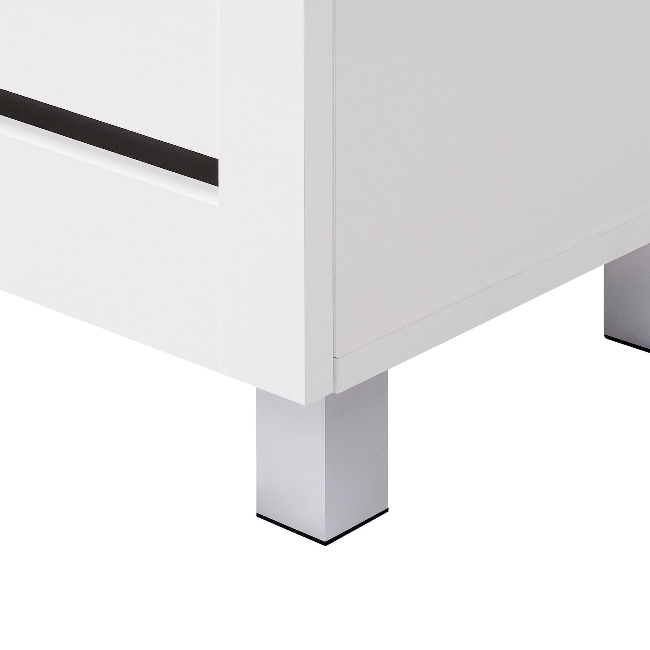 Euston Modern 2 Door Shoe Storage Cabinet - Swish Furniture
