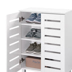 Euston Modern 2 Door Shoe Storage Cabinet - Swish Furniture