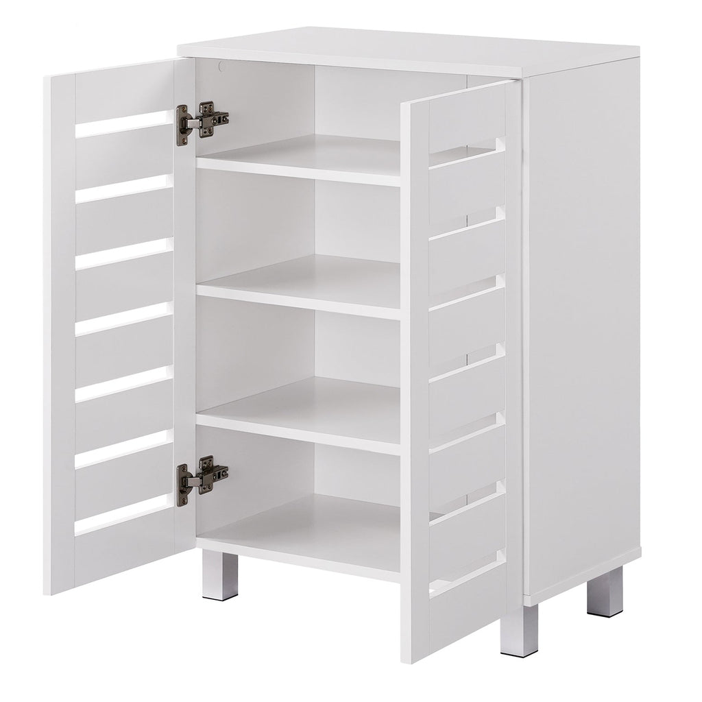 Euston Modern 2 Door Shoe Storage Cabinet - Swish Furniture