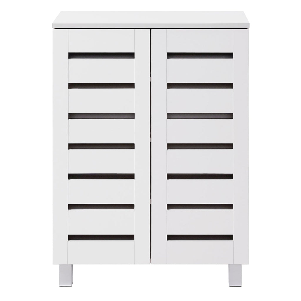 Euston Modern 2 Door Shoe Storage Cabinet - Swish Furniture