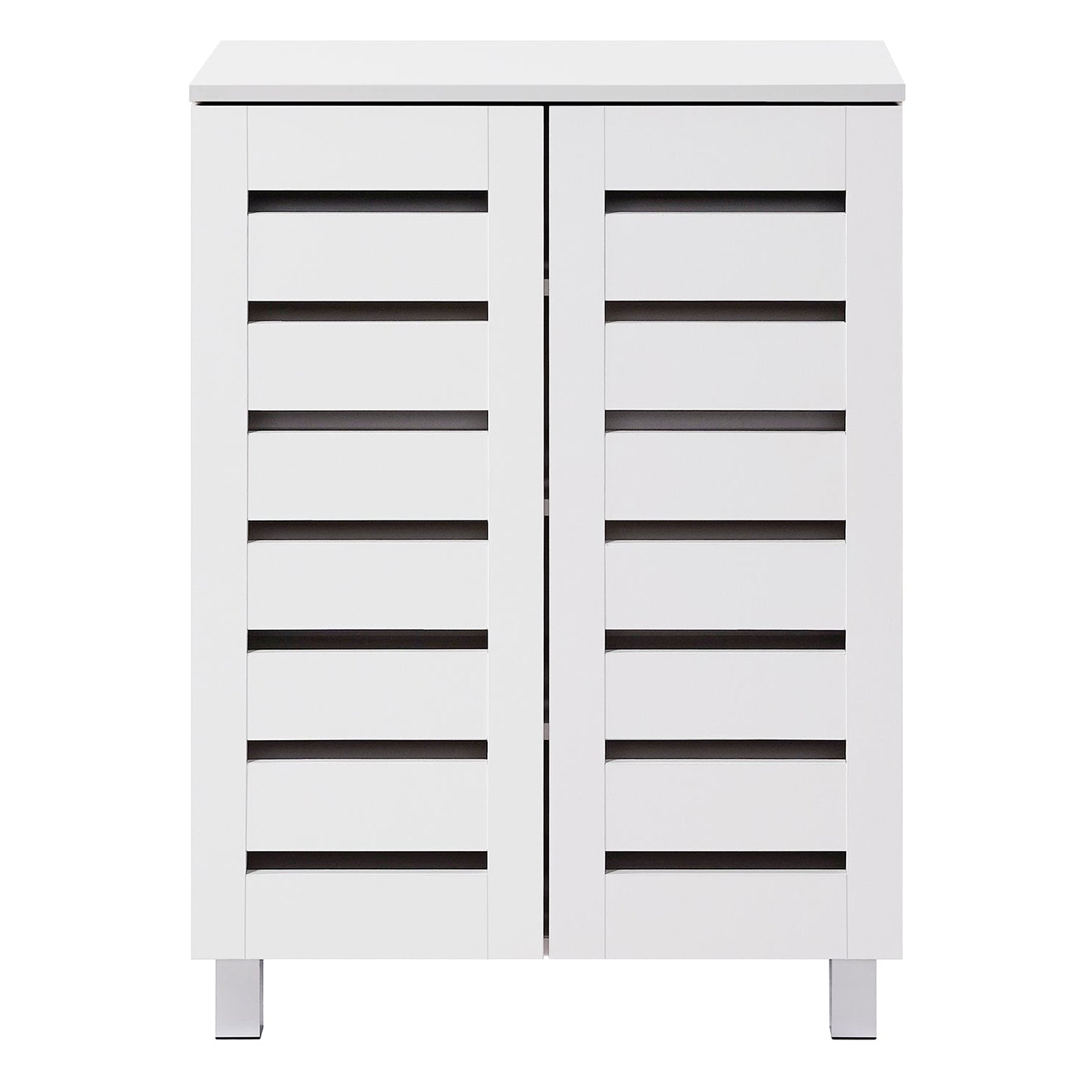 Euston Modern 2 Door Shoe Storage Cabinet - Swish Furniture