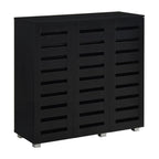 Euston Modern 3 Door Shoe Storage Cabinet - Swish Furniture