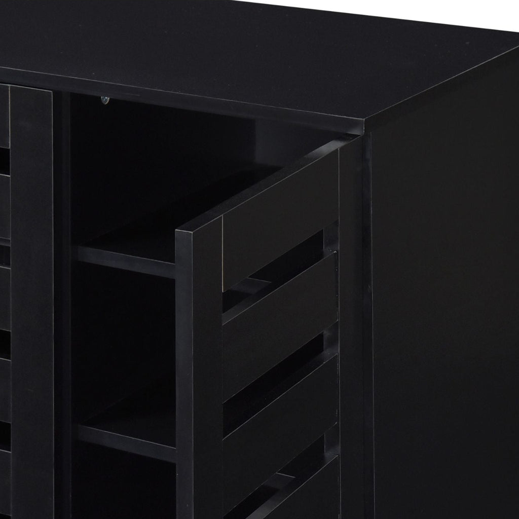 Euston Modern 3 Door Shoe Storage Cabinet - Swish Furniture