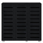 Euston Modern 3 Door Shoe Storage Cabinet - Swish Furniture