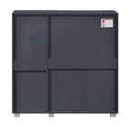 Euston Modern 3 Door Shoe Storage Cabinet - Swish Furniture