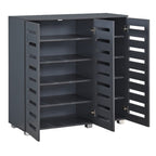Euston Modern 3 Door Shoe Storage Cabinet - Swish Furniture