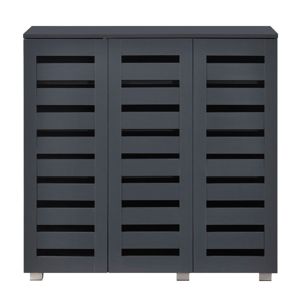 Euston Modern 3 Door Shoe Storage Cabinet - Swish Furniture