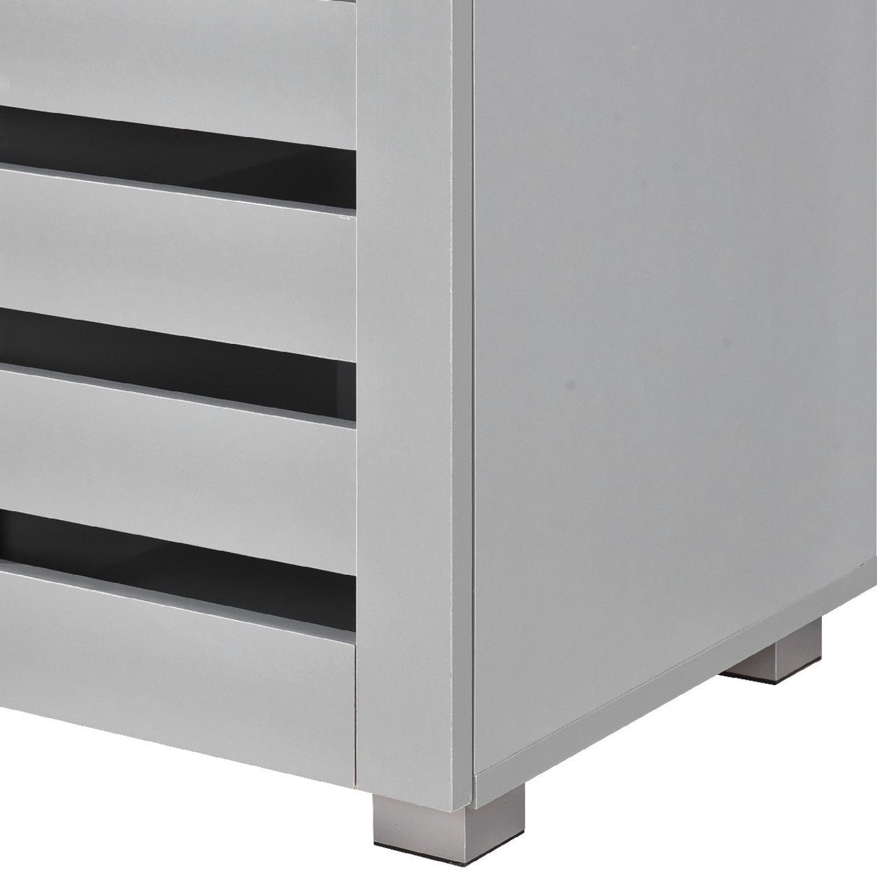 Euston Modern 3 Door Shoe Storage Cabinet - Swish Furniture