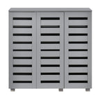 Euston Modern 3 Door Shoe Storage Cabinet - Swish Furniture