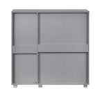 Euston Modern 3 Door Shoe Storage Cabinet - Swish Furniture
