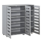 Euston Modern 3 Door Shoe Storage Cabinet - Swish Furniture