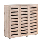 Euston Modern 3 Door Shoe Storage Cabinet - Swish Furniture