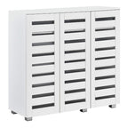 Euston Modern 3 Door Shoe Storage Cabinet - Swish Furniture
