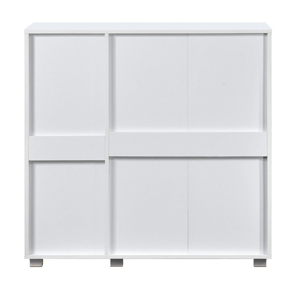 Euston Modern 3 Door Shoe Storage Cabinet - Swish Furniture