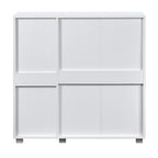 Euston Modern 3 Door Shoe Storage Cabinet - Swish Furniture