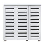 Euston Modern 3 Door Shoe Storage Cabinet - Swish Furniture