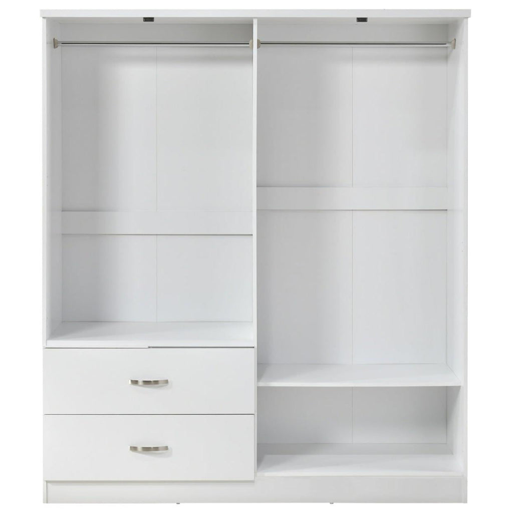 Paddington 4 Door Wardrobe & 3+2 Drawer Chest 3 Piece Bedroom Set