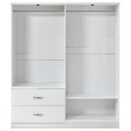 Paddington 4 Door Wardrobe & 3+2 Drawer Chest 3 Piece Bedroom Set