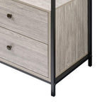 Alva Open Wardrobe Set with 2 Drawers & 4 Shelves