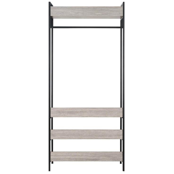 Alva Open Wardrobe Set with 2 Drawers & 4 Shelves