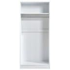 Highbury 2 Door Double Wardrobe & 1 Drawer Bedside 2 Piece Bedroom Set