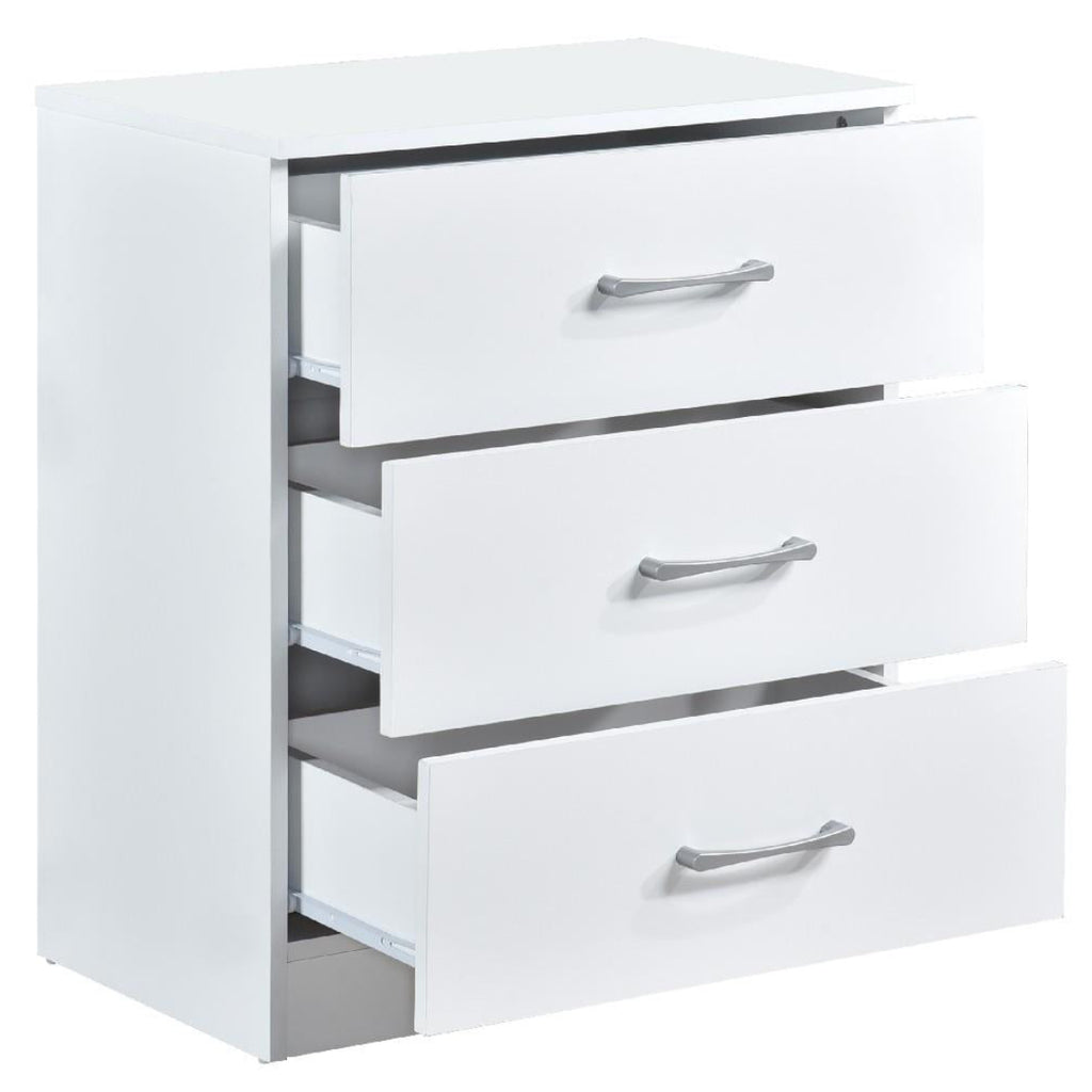 Highbury 3 Drawer Chest of Drawers & 1 Drawer Bedside 3 Piece Bedroom Set