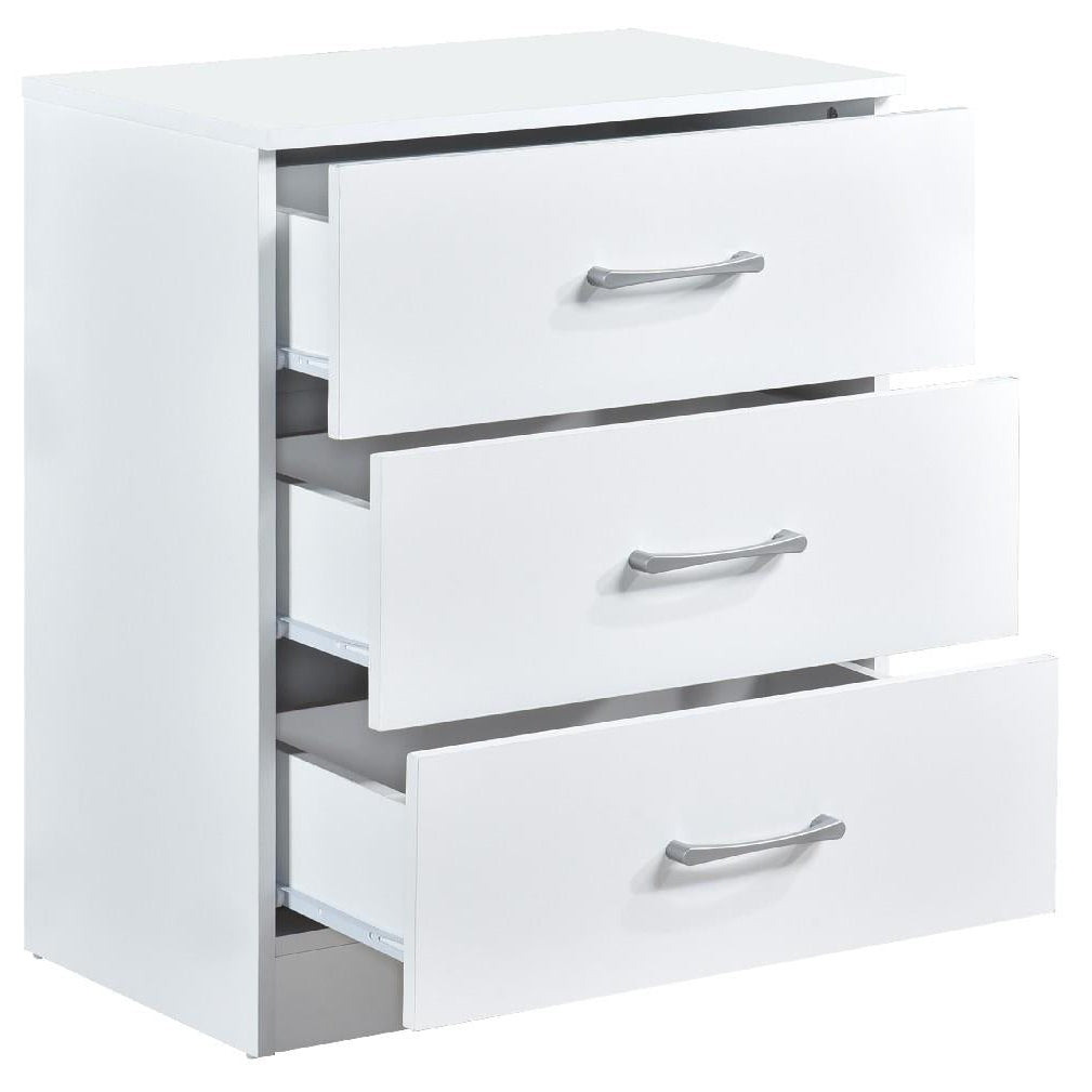 Highbury 3 Drawer Chest of Drawers & 1 Drawer Bedside 2 Piece Bedroom Set