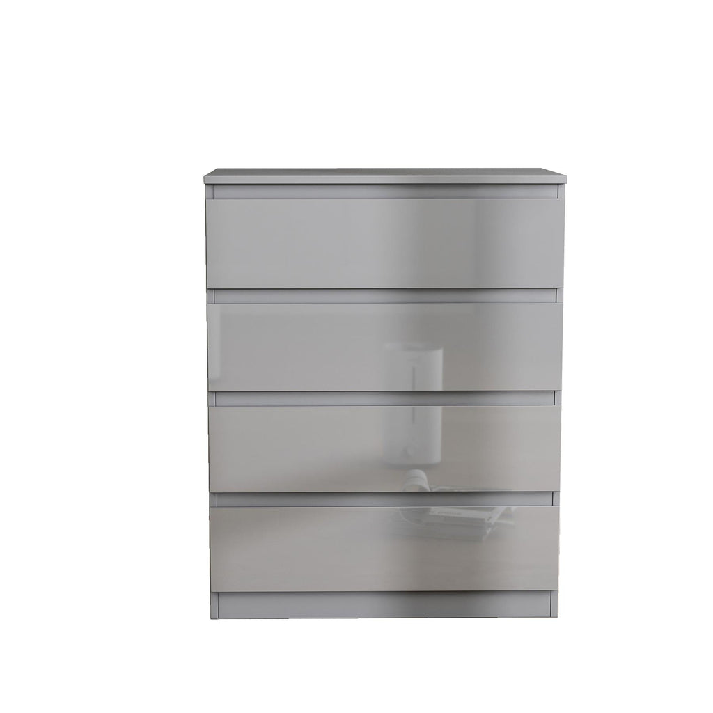 Soho 2 Door Wardrobe & 4 Drawer Chest High Gloss 3 Piece Bedroom Set