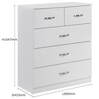 Paddington 4 Door Wardrobe & 3+2 Drawer Chest 3 Piece Bedroom Set