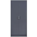 Highbury 2 Door Double Wardrobe & 1 Drawer Bedside 3 Piece Bedroom Set
