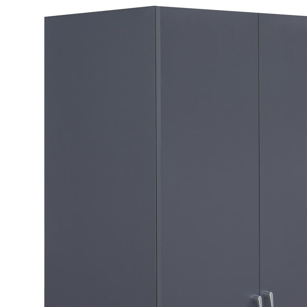 Highbury 2 Door Double Wardrobe & 1 Drawer Bedside 2 Piece Bedroom Set