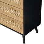 Manila Rattan 2 Door Wardrobe 3 Piece Bedroom Set