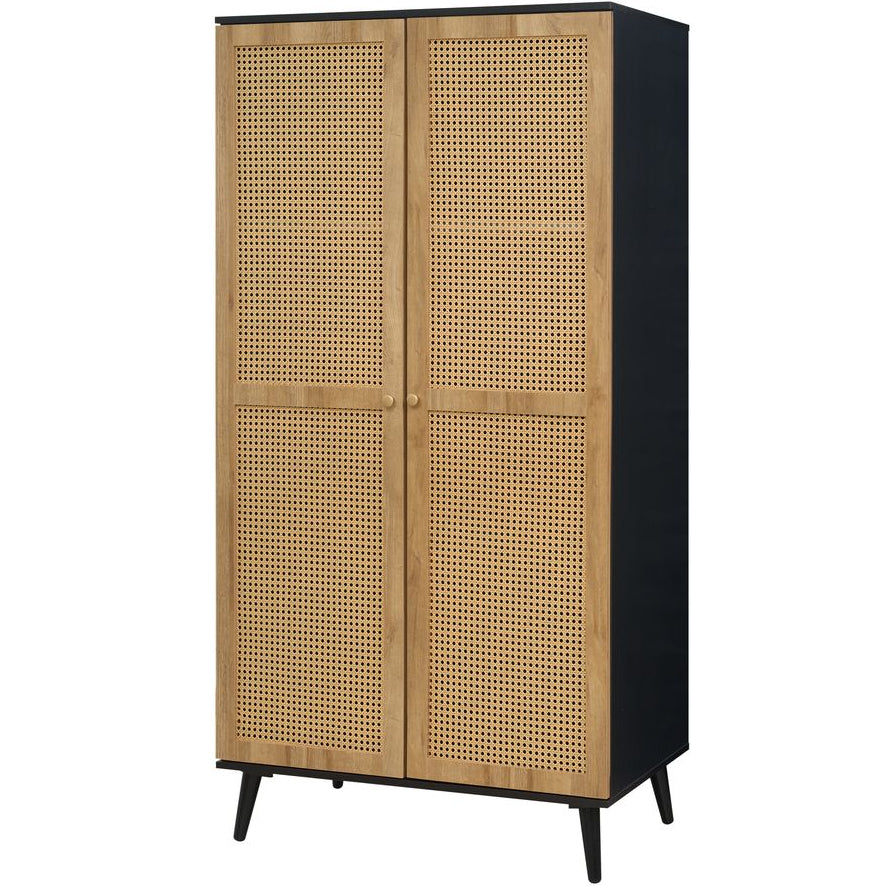 Manila Rattan 2 Door Wardrobe 3 Piece Bedroom Set