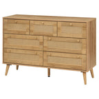 Manila Rattan 7 Drawer Chest 3 Piece Bedroom Set