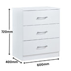 Highbury 4 Piece Bedroom Set With 2 Door Double Wardrobe - Swish Furniture