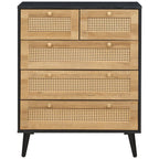 Manila Rattan 2 Door Wardrobe 3 Piece Bedroom Set