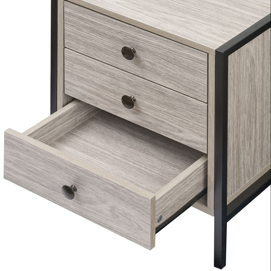 Alva Open Wardrobe with 2 Drawers 3 Piece Bedroom Set