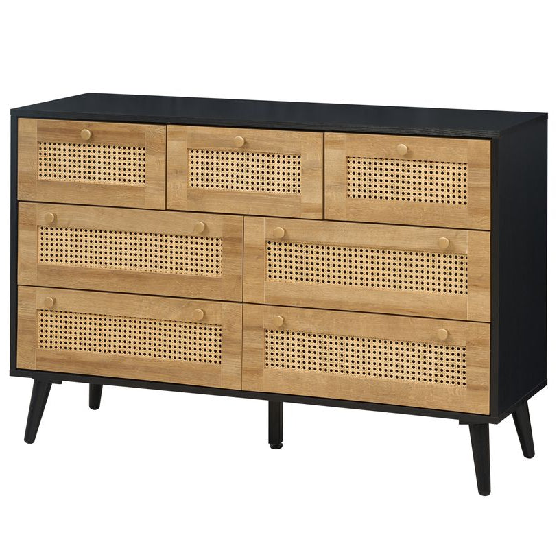 Manila Rattan 7 Drawer Chest of Drawers
