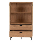 Leon Herringbone Retro 2 Door 2 Drawer Cabinet - Seconique