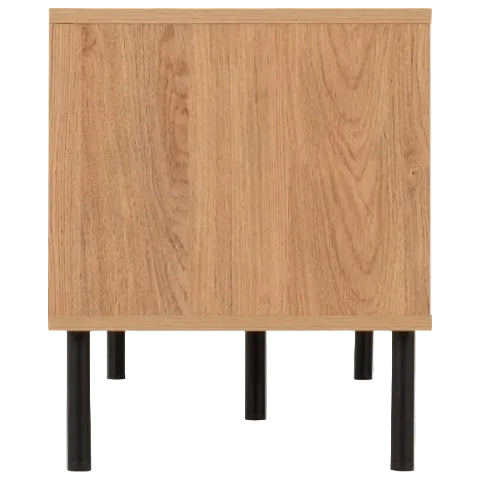 Leon Herringbone Retro 2 Door TV Unit - Seconique