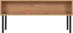 Leon Herringbone Retro 2 Drawer Coffee Table - Seconique