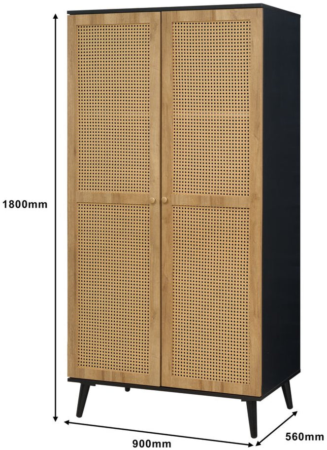 Manila Rattan 7 Drawer Chest 3 Piece Bedroom Set