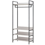 Alva Open Wardrobe with 2 Drawers 3 Piece Bedroom Set
